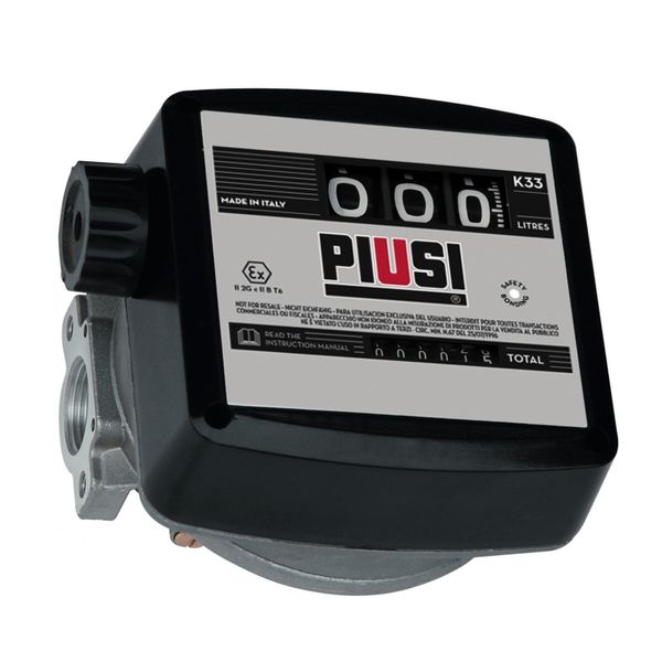 PIUSI K33 Mechanical Meter for Petrol Avgas Jet Fuel ATEX