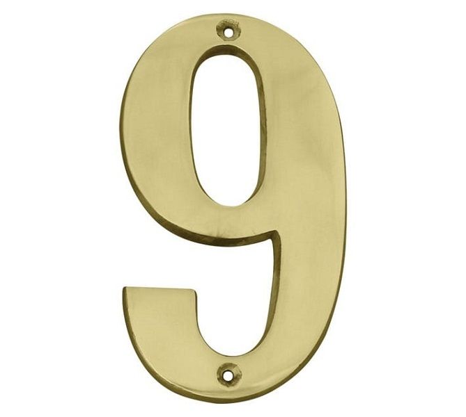 Number 9 - Brass 76 x 1.2mm