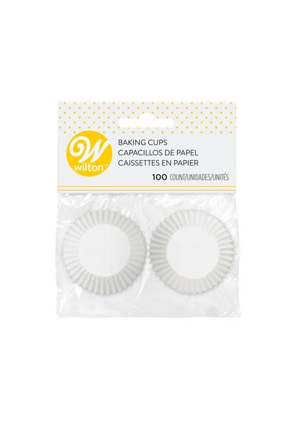 Wilton White Mini Cupcake Liners, 100-Count