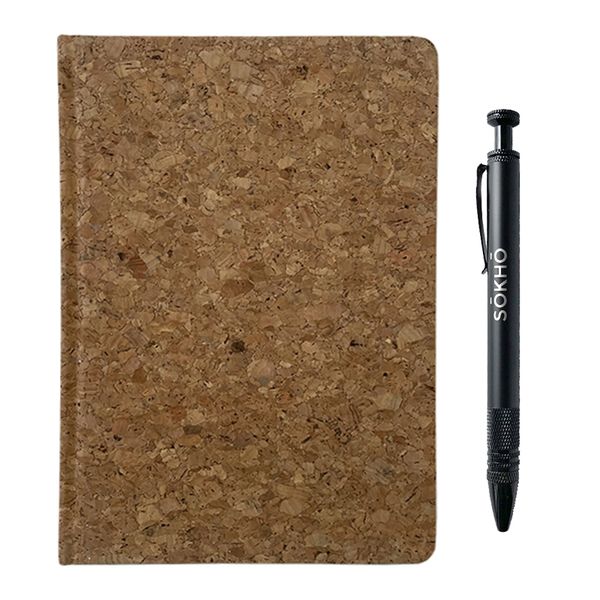SOKHO Christian Inspired Gifting Cork Notebook Journal &amp; Black Pen Gift Set