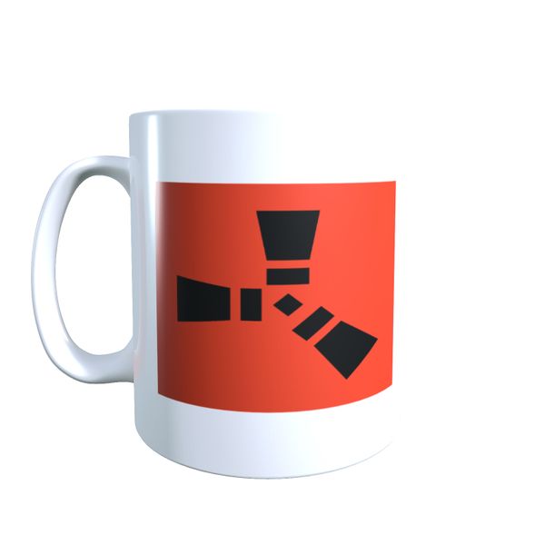 Rust Emblem White - Rust Coffee Mug