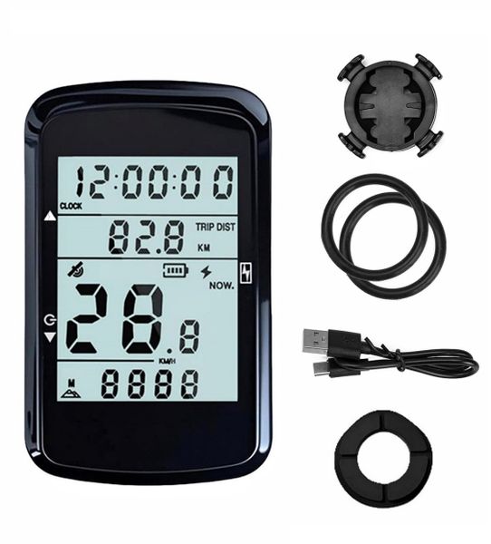 Bike Speedmeter GPS With Backlight, Waterproofed Bike Cycling Computer