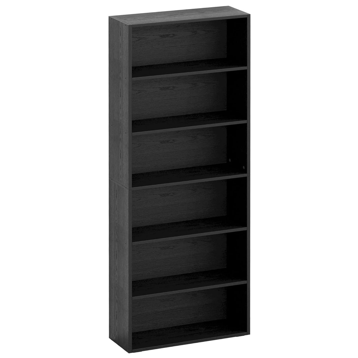 6-Tier Tall Bookcase - 180cm Floor Standing Storage Shelf for Home & Office