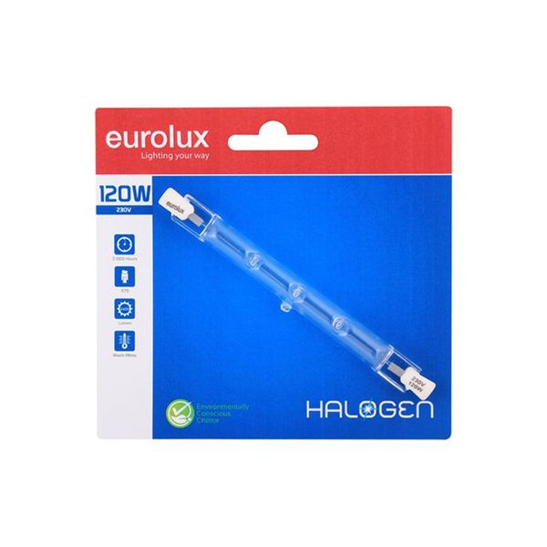 Eurolux - Lamp Qi Halogen 120W Bp 78mm - 2 Pack