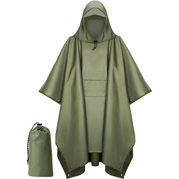 Raincoat, Awning, Rain Cape, and Mat 3 in 1, Dedicated for Outdoor Camping