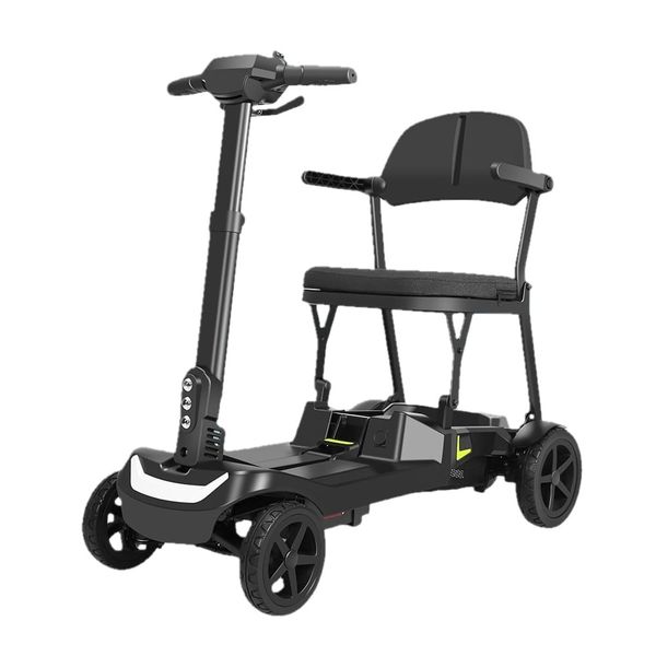 Foldable Electric Mobility Scooter 120kg Load - Black