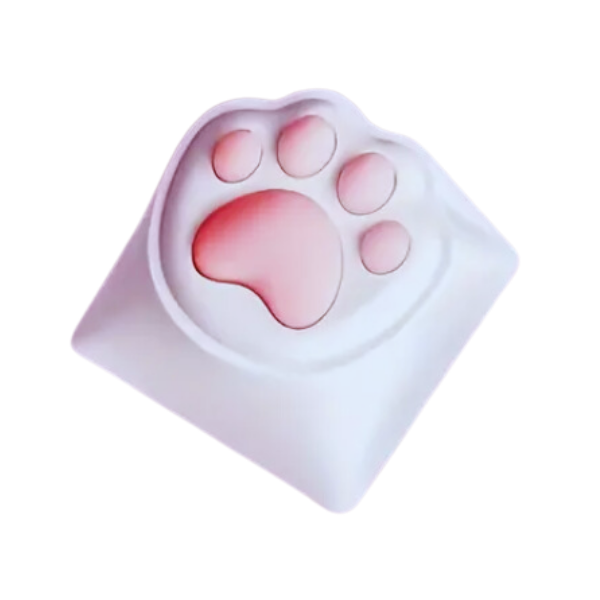 Adorable Pink Cat Paw Keycap - fits most Switches on Mechanical Keyboards