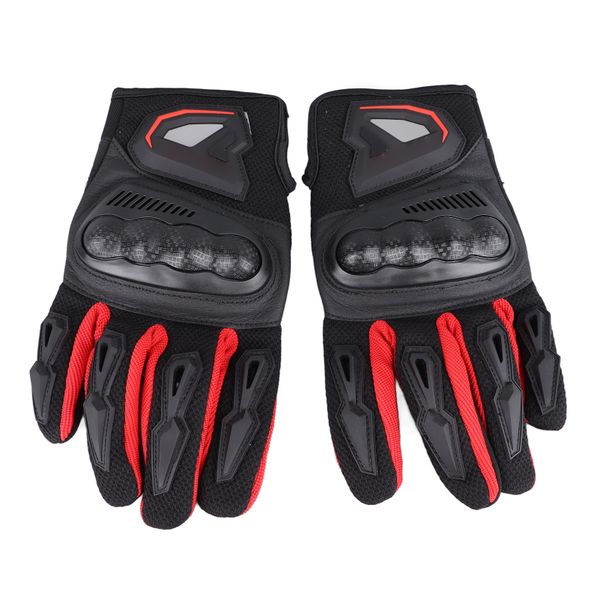 Motorcycle Gloves L Size Red Wear Resistant
