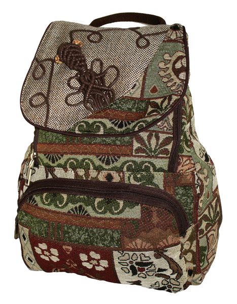 Fino B308-1 Fashion Handmade Backpack - Brown