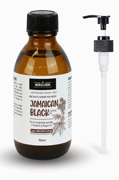 Norschem - Castor Oil -Jamaican Black - Organic- Hexane Free-Cold Pressed