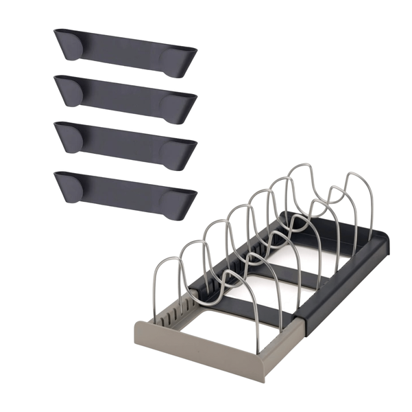 Expandable Pot Organiser and Lid Holders