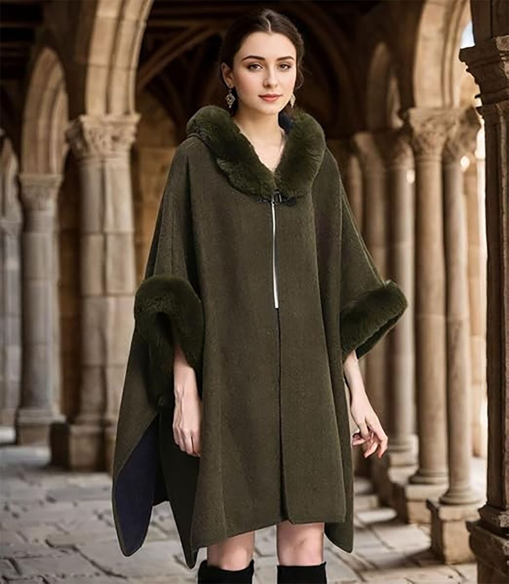 New Fashion Faux Fur Poncho | Shop Today. Get it Tomorrow