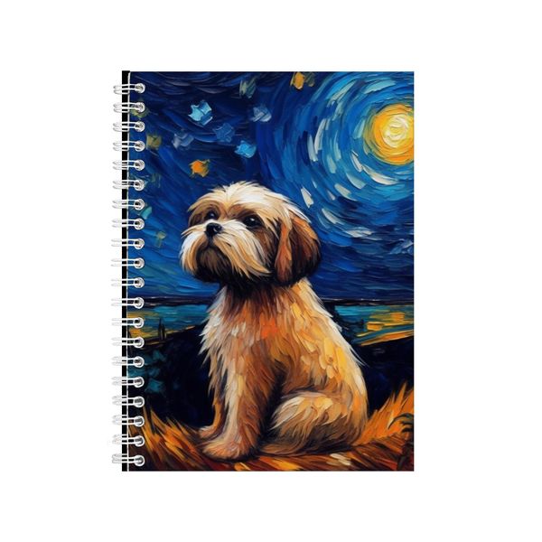 LHASA APSO Starry Night Notebook Animal Gift Idea Notepad Pad 113