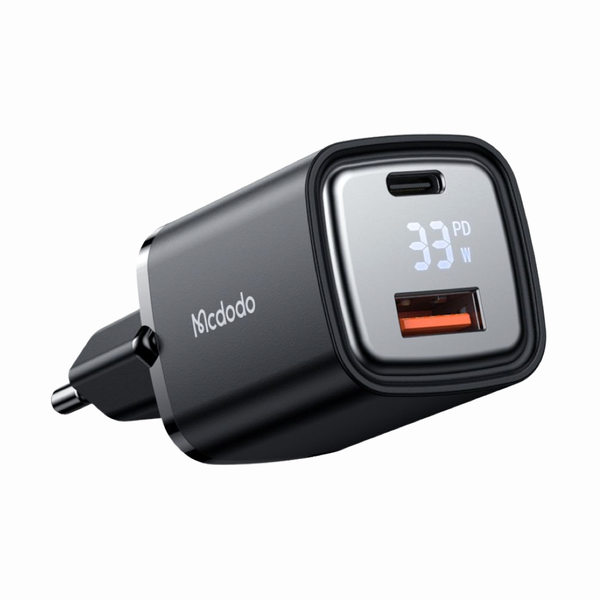 Mcdodo 33W Fast Charger Digital W/PD Display USB C Cell Phone Charger 2port