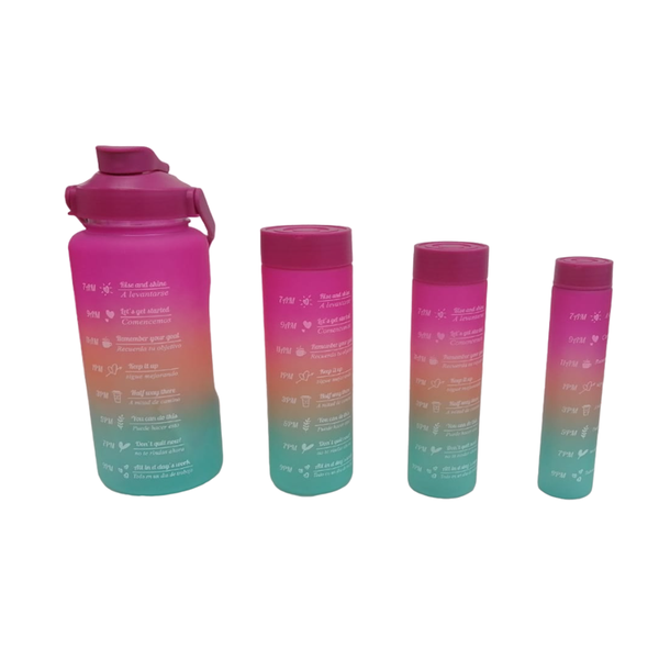 Ombre Nesting Water Bottles - Set of 4