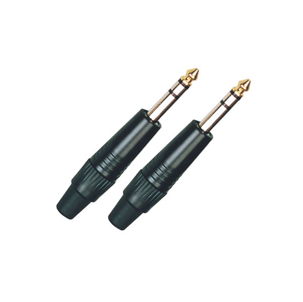 Tecnix Stereo 1/4" Jack Black Connector – Pair image