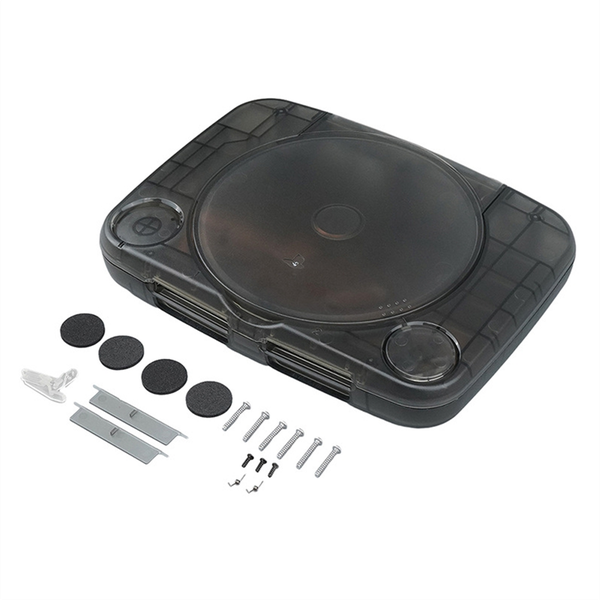 for Ps One Retro Video Game Case Transparent Black