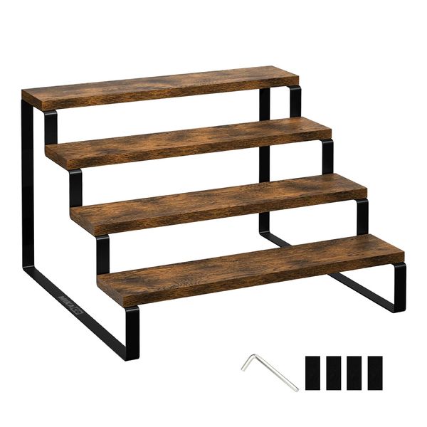 MIkaco 4-Tier Step Display Stand - Cupcake &amp; Collectibles Riser