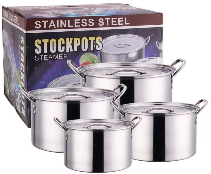 High Quality Stainless Steel Pot 4 - Piece Set