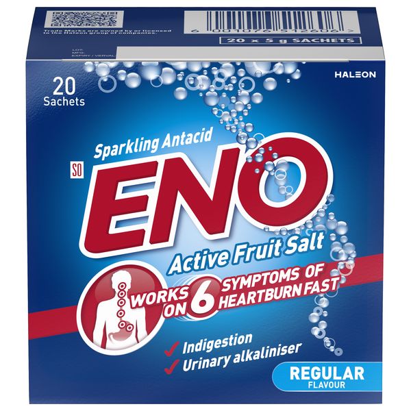 ENO Active Fruit Salt Regular 20 Sachets