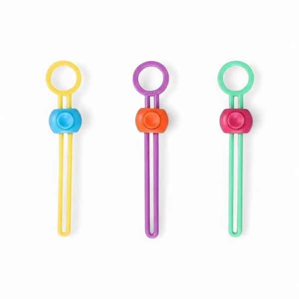 Reusable Food Bag Sealer Clips 3 Pack Snack Ties