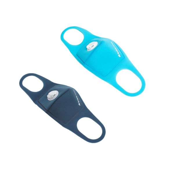 Nanowave Kiddies Reusable Protective Face Mask - Teal &amp; Blue 2 Pack