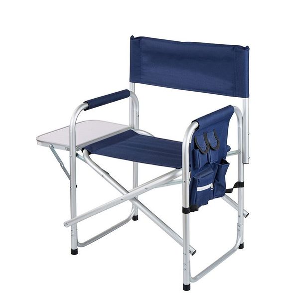 Portable Outdoor Folding Camping Director Chair With Side Table