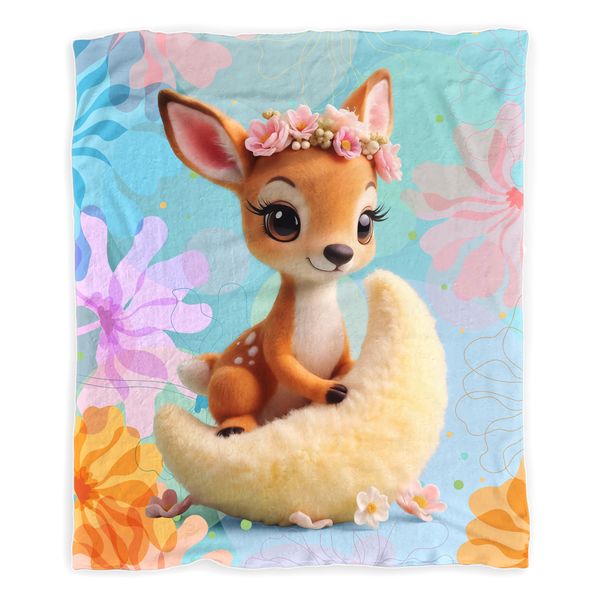 Baby Deer Minky Blanket