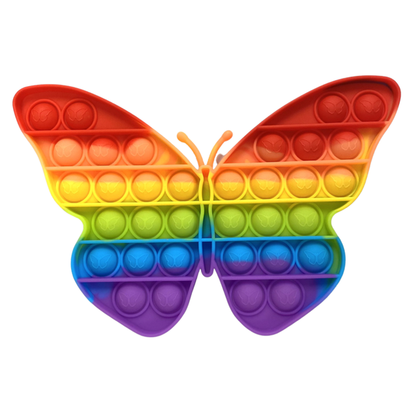 Rainbow Butterfly Pop It Fidget Toy