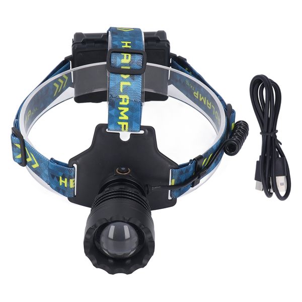 Led Rechargeable Headlight 3000Lm 25W High Power Zoomable Headlamp
