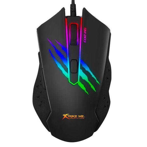 XTRIKE ME GM-203 Wired Programmable Optical Gaming Mouse w/7 Colour RGB