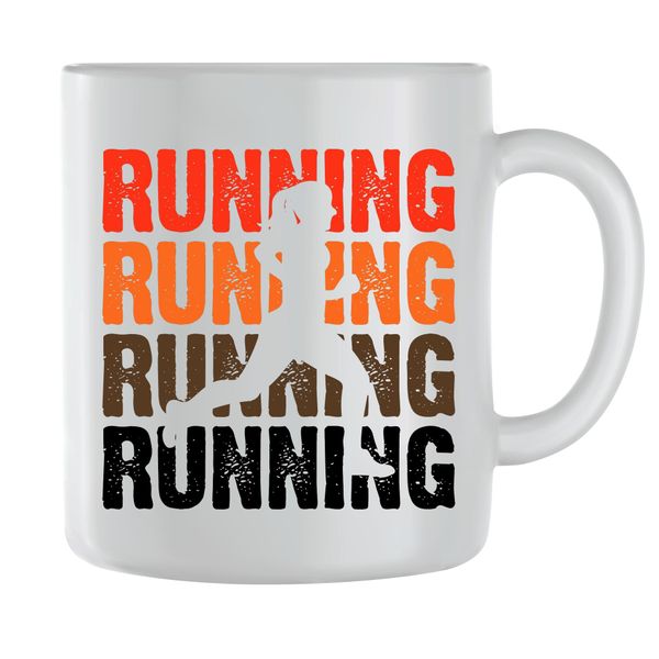 Woman Coffee Mugs for Men Women with Running Graphic Saying Cup Present 178