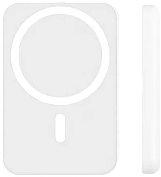 1000mAh Portable Magnetic Wireless Power Bank - White