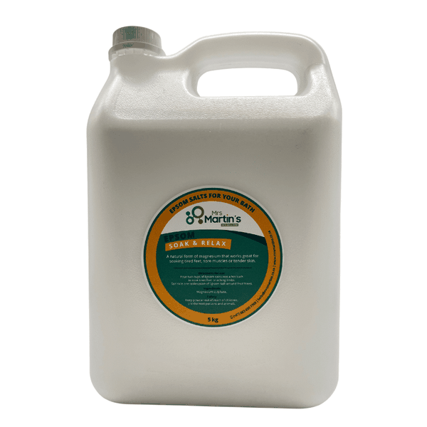 Mrs Martin's EPSOM Salts 5kg - versatile Magnesium Sulfate