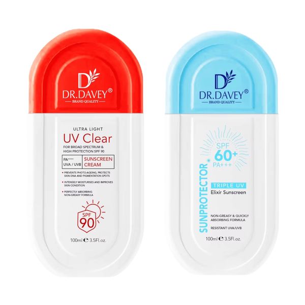 Set of 2-Dr Davey Ultra Light Triple UV Sunscreen SPF 90 PA+++ Non greasy