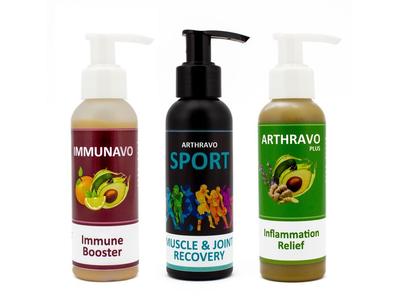 Arthravo All Natural Muscle/Immune Support Variety Lotions (3 Pack) - 100ml