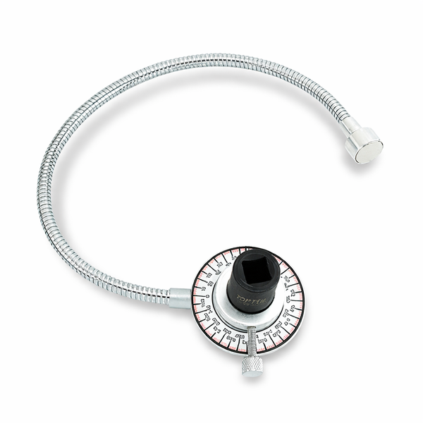 TOPTUL 360 Torque Angle Gauge &amp;Flexible Magnetic Reaction Arm - 1/2" Drive