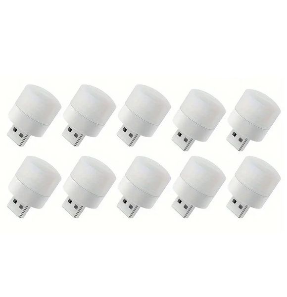 Mini LED USB White Lights - Pack of 10