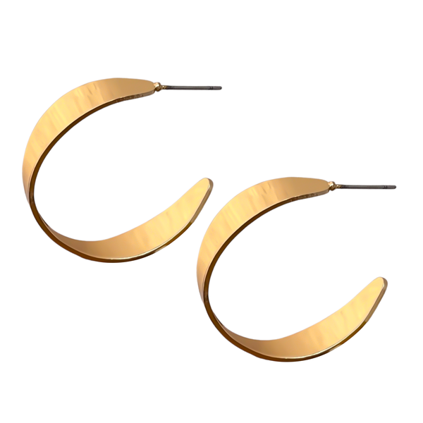 Go Geometric &amp; Glamorous with Our Nickel Free Gold Hoop Earrings!