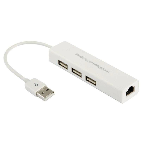 PC - 1 Port USB Ethernet LAN With 3 Port USB HUB