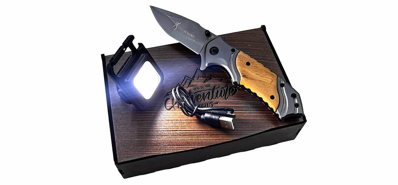 X49 Browning Tactical Knife &amp; Keychain Light