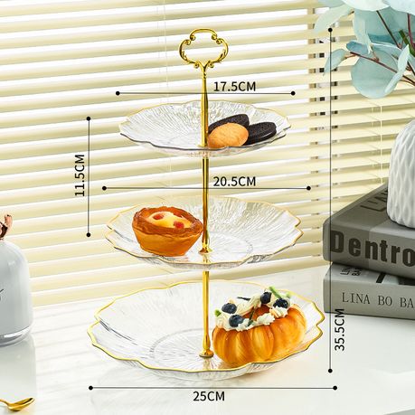 Dessert Tray 3 Layer Creative Modern Cake Stand Snack Plate