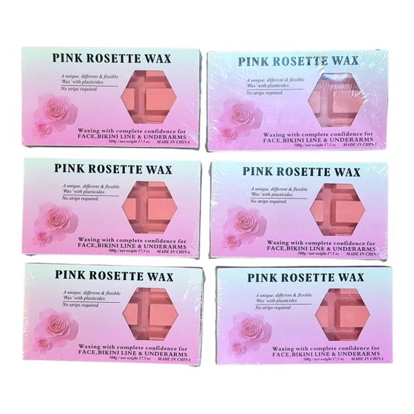 Pink Rosette Wax 500g (Pack Of 6)