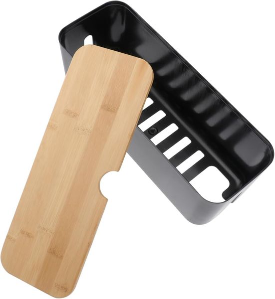 Wooden Cover Cord Hider for Organizing and Cables Home Office Storage Abs