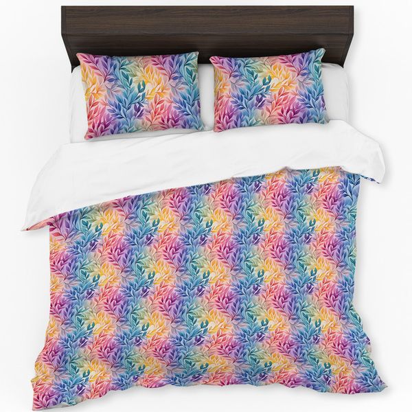 Rainbow Foliage Seven Duvet Cover Set