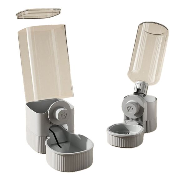 Pet Cage Hanging Refillable Automatic Water and Food Dispenser Bowls (22cm)