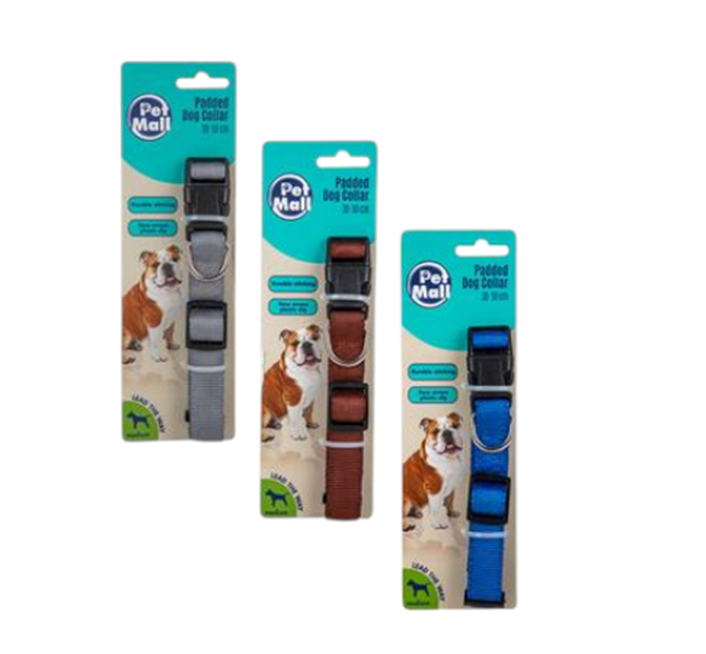 Pet Mall - Medium Double Layer Dog Collar (30-50cm) x 3