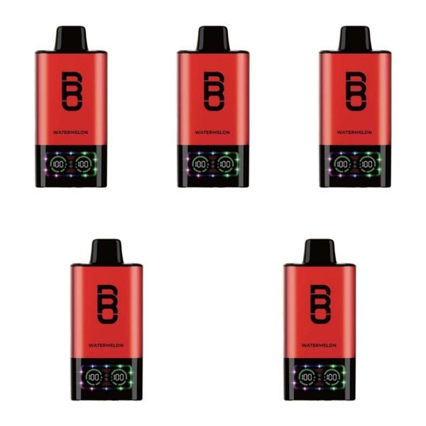 Bro Vapes Hookah 60000 Puffs DTL - Watermelon (Pack of 5)