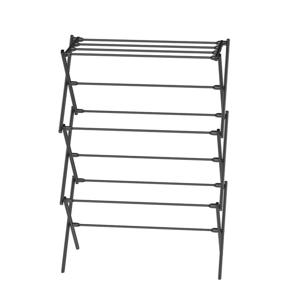 Compact Foldable Drying Rack - Slim, Portable Steel Design