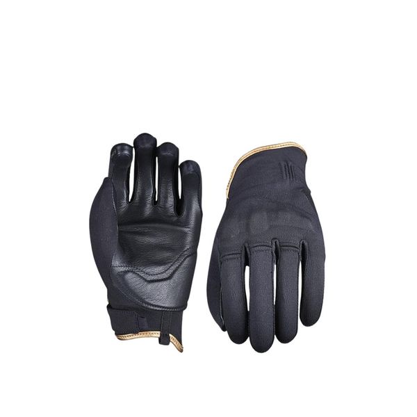 Five Gloves Flow Black/Copper Woman's Motorcycle Gloves